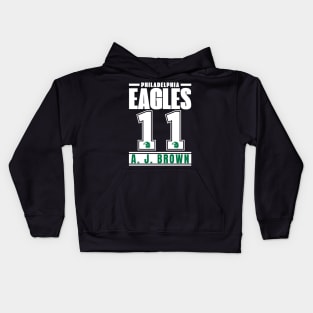 Philadelphia Eagles A. J. Brown 11 American Football Kids Hoodie